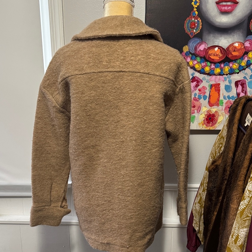 PrettyLittleThing Brown oversized Jacket - Picture 4 of 6